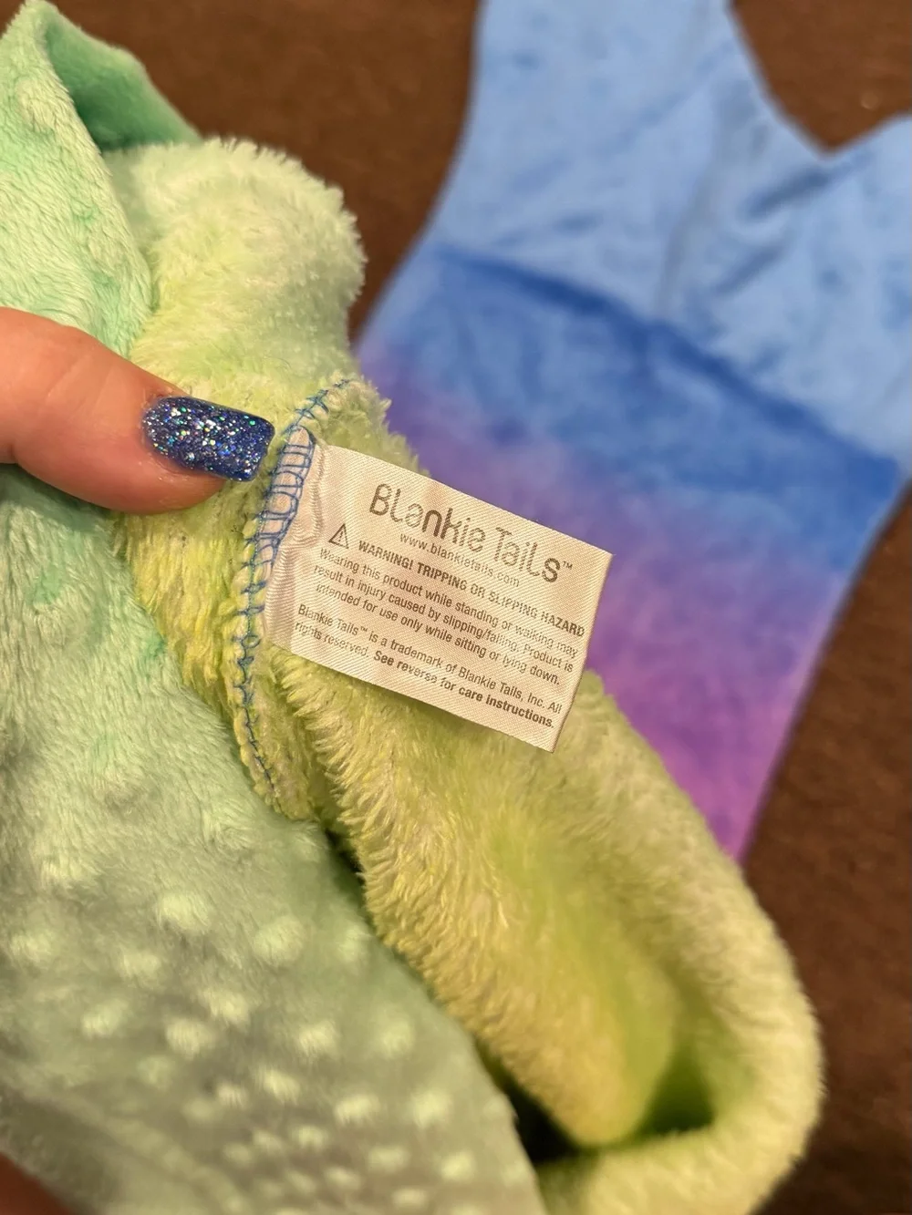 EUC Blankie Tails Kids Rainbow Mermaid Dress-Up Costume Pullover